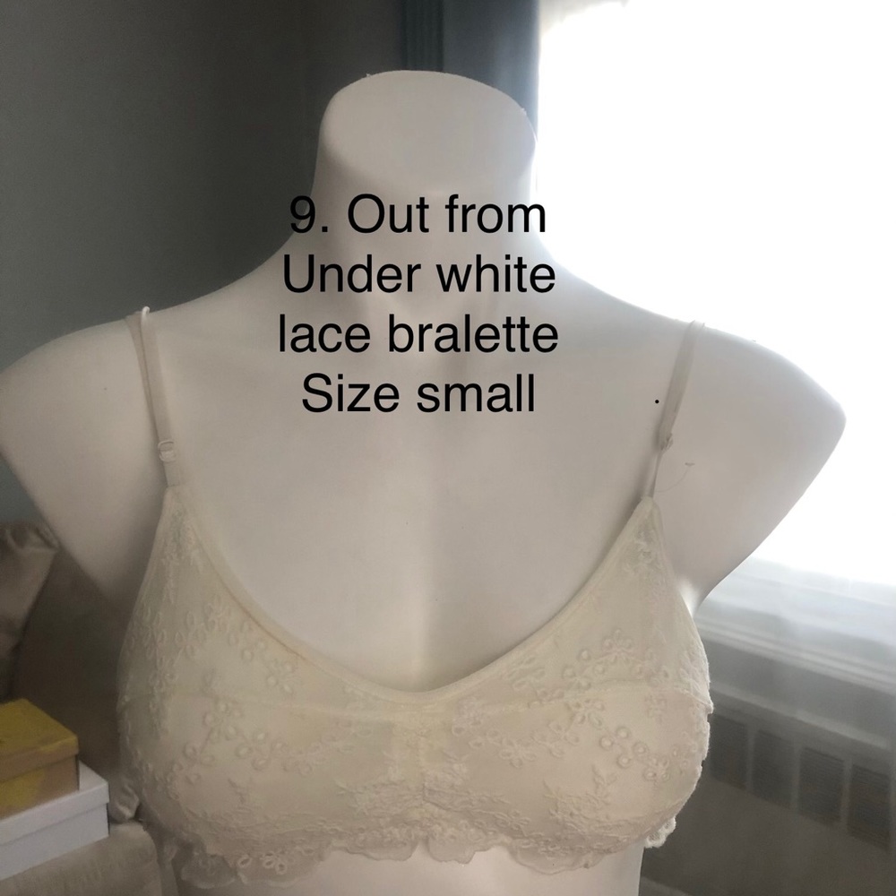 White lace bralette
